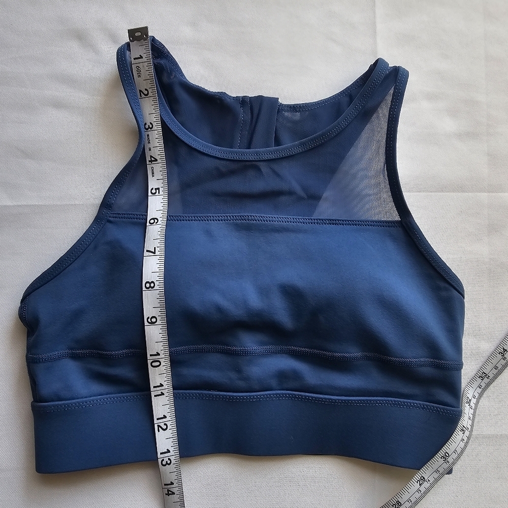 Zyia Active All-Star Sports Bra Blue Size Small Supportive Workout Running Bra - Picture 9 of 11